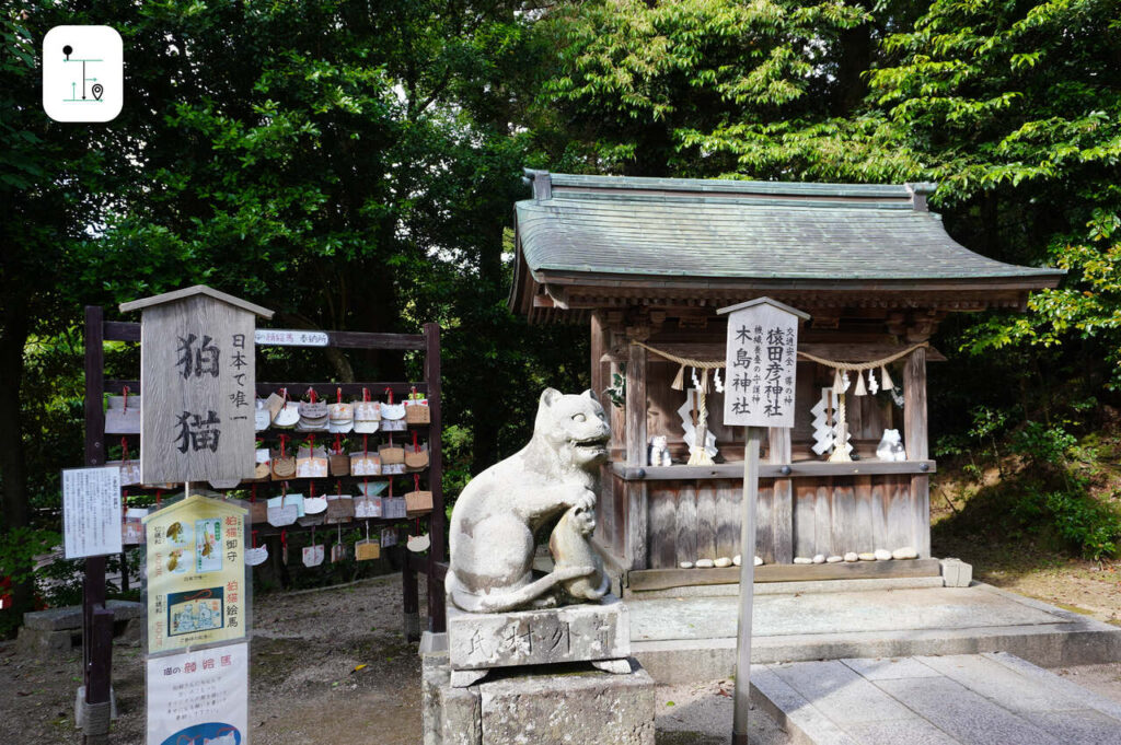 The oldest stone cat and shrine in the Kyotango