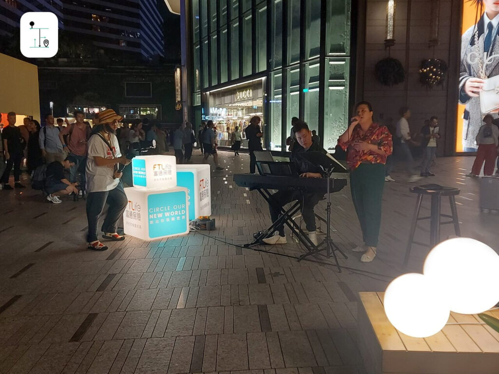 live performance held in the Night Market by the Sea