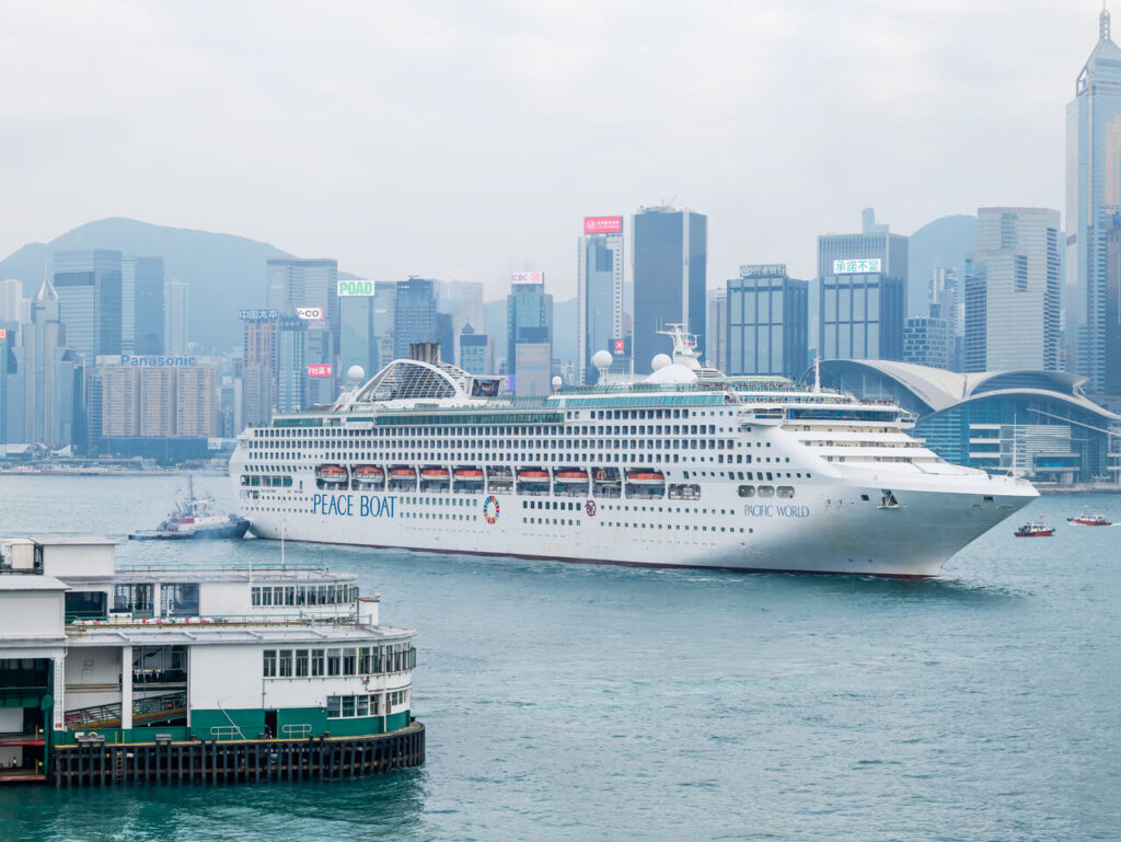 Peace Boat Pacific World Cruise visited Hong Kong