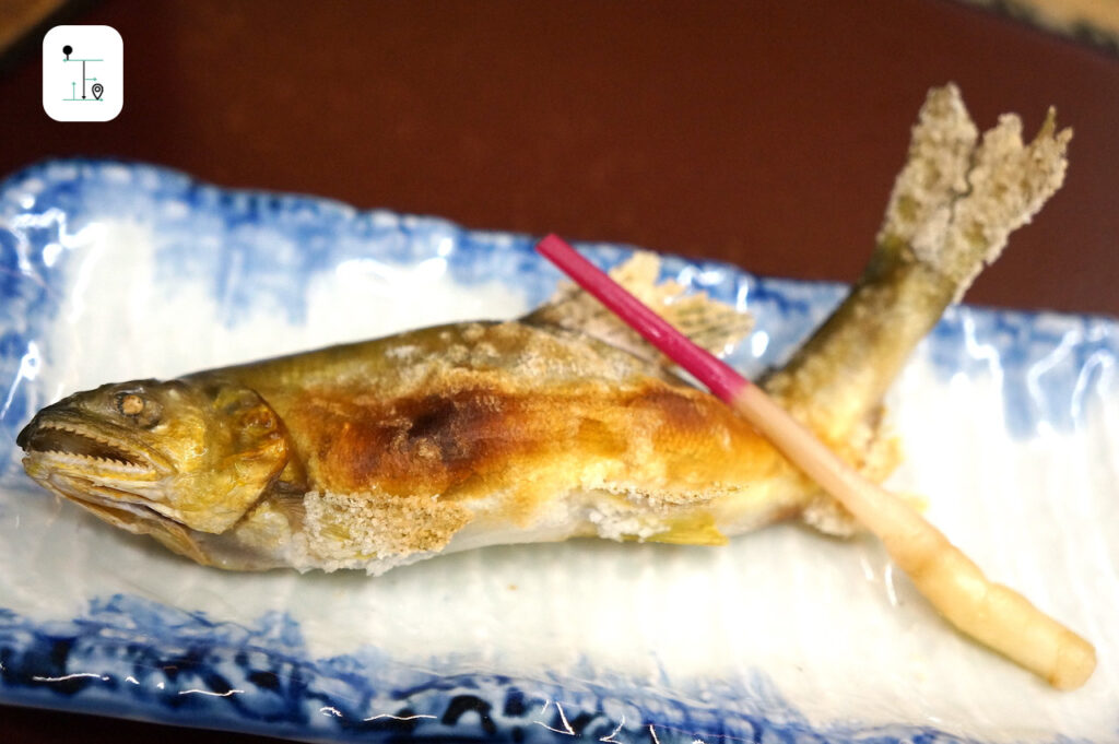 grilled river fish offered in the set dinner