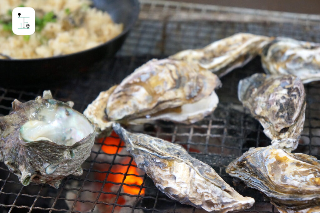 charcoal grilled oysters