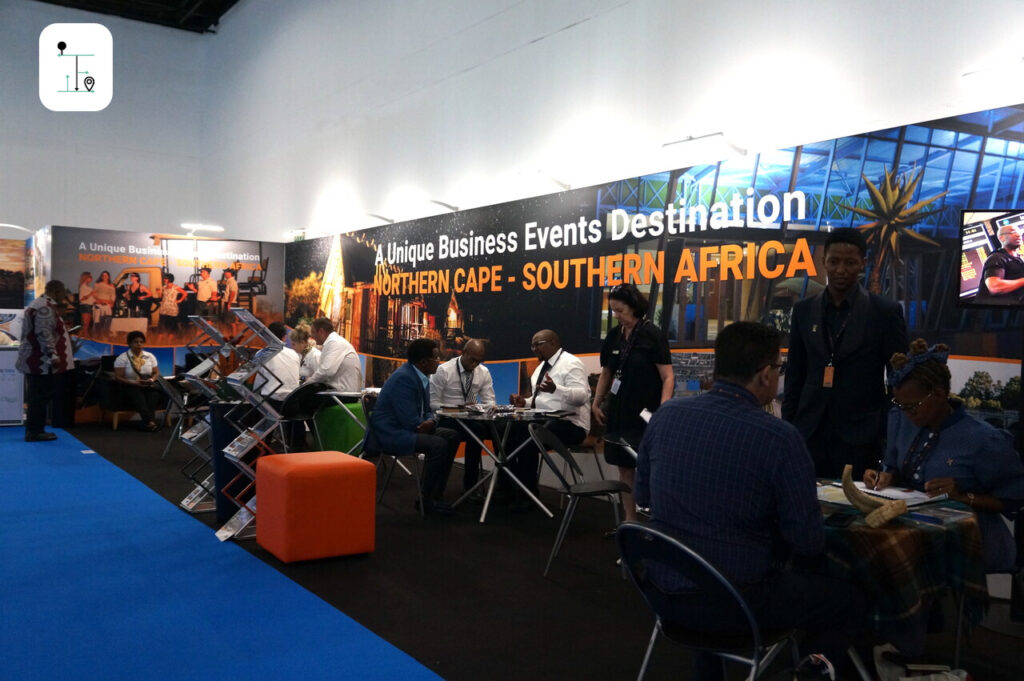 The booth is from eastern and southern cape tourism.