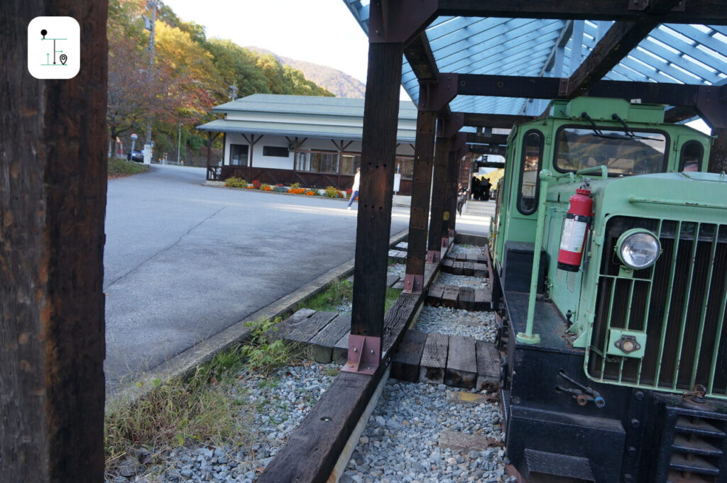 The old train displayed was using during mining time.