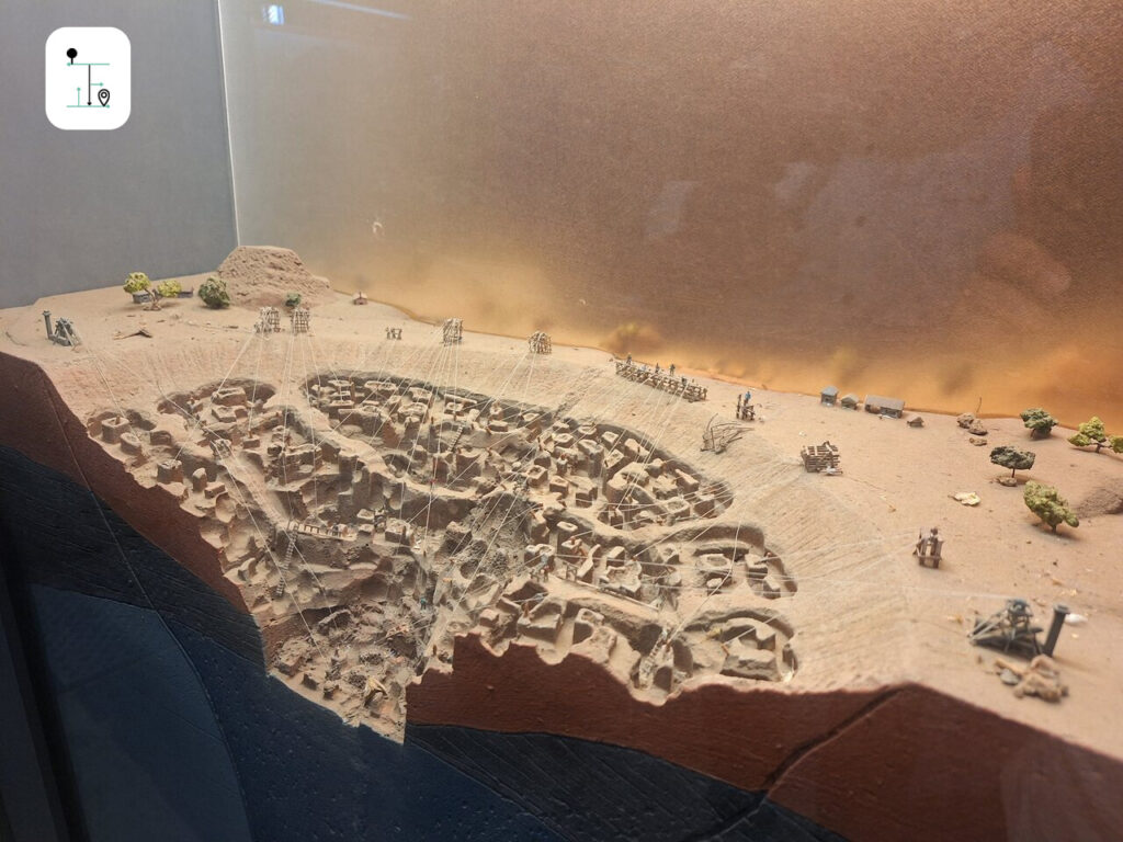 The model shown how the big hole operated in the past.