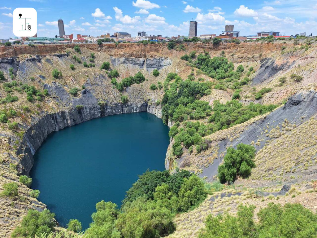 The Big Hole is abandoned over 100 years. It is filled with waters now.