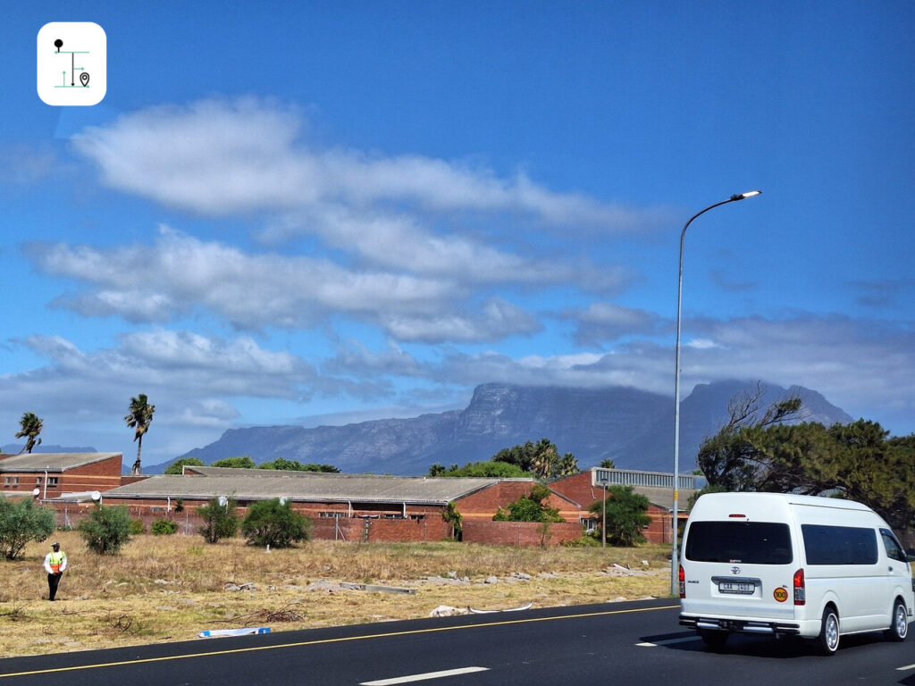 The Table Mountain is covered by the clouds sometimes.