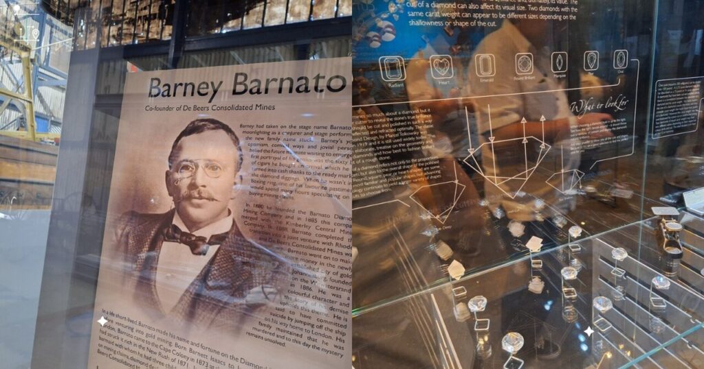 In the museum, some boards and display are shown to let you know more about the history and the diamond from the Big Hole.