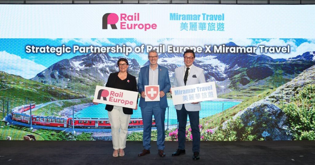 Partnership between Rail Europe and Miramar Travel HK