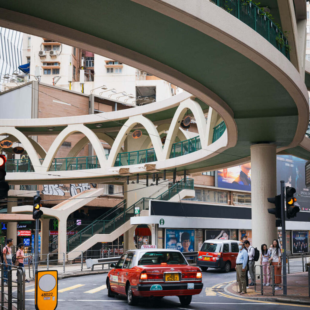 Sugar street circular Bridge in Causeway Bay