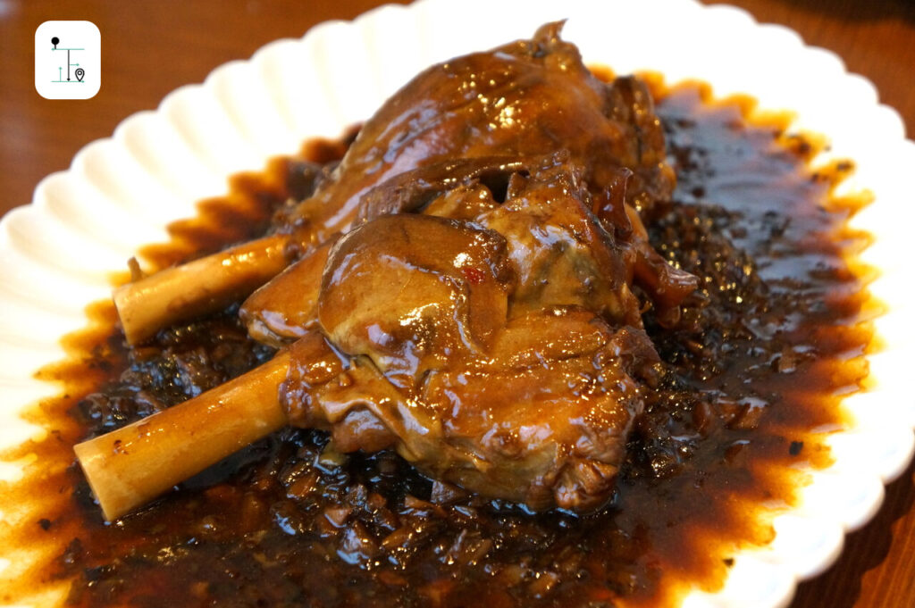 Hakka preserved pickles sauce cooked lamb knee